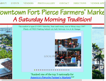 Tablet Screenshot of fortpiercefarmersmarket.com